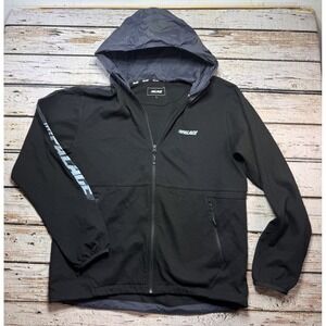 Palace Hoodie Mens Large Black Waximum Echo Tech Full Zip Hood Skateboard